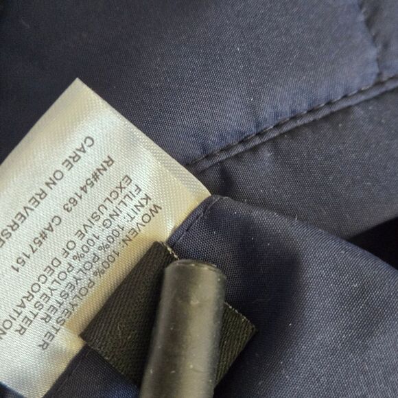 NFL New England Patriots Blue and Red Reversible Puffer and Fleece Vest - Picture 10 of 10